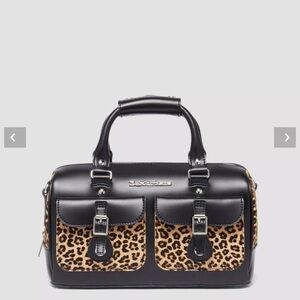Dr. Martens Leopard Print Black Handbag